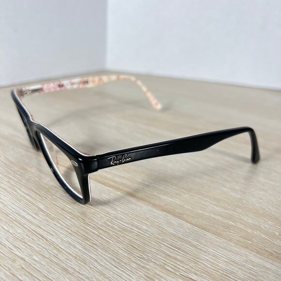 Ray-Ban RB5228 5014 Eyeglasses Black White and Red 50-17-140 Frames Only main image 7